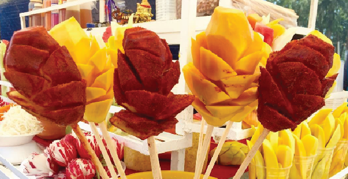 Mango on a Stick with Tajin