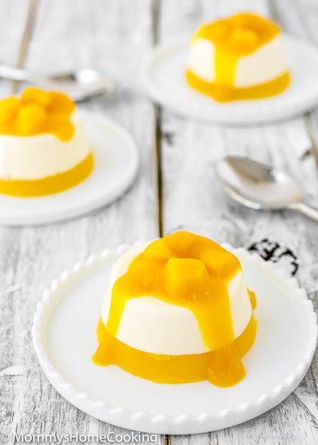 Panna cotta de mango