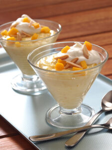 Thanksgiving Recipes - Mango Almond Custard