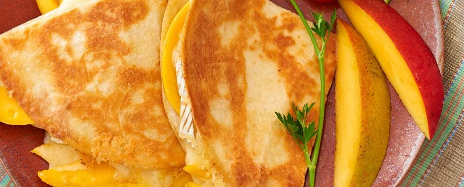 Mango and Brie Quesadilla