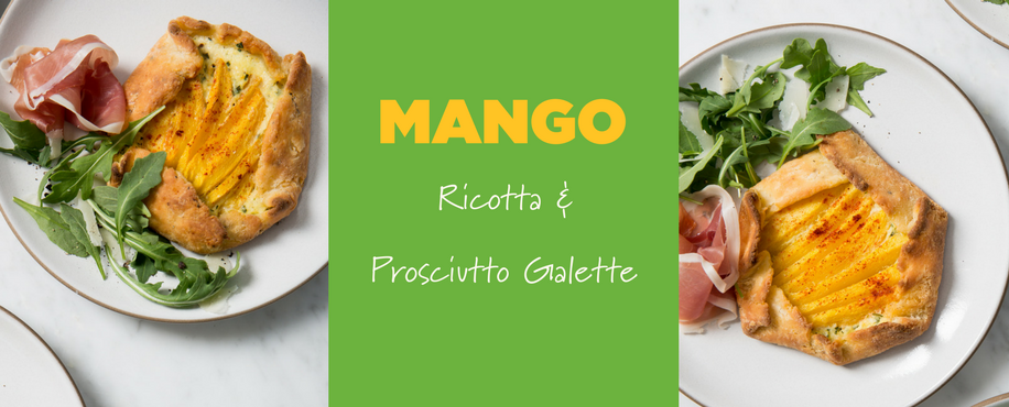Mango, Ricotta & Prosciutto Galette