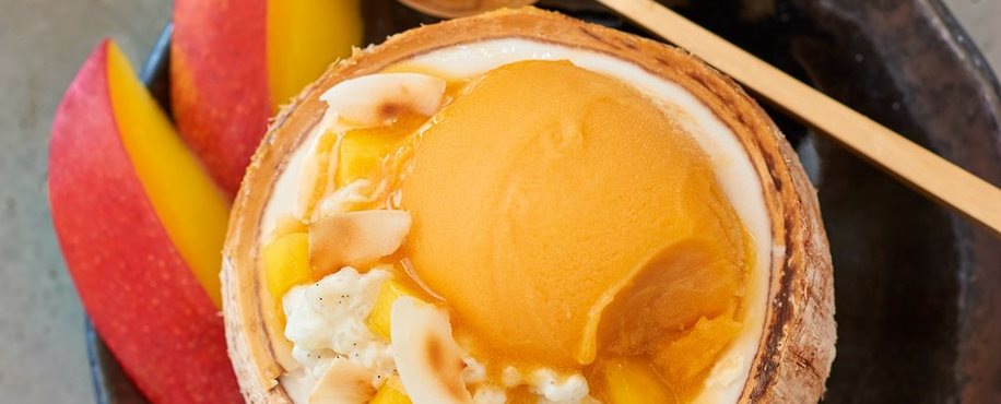 Mango Coconut Rice Pudding