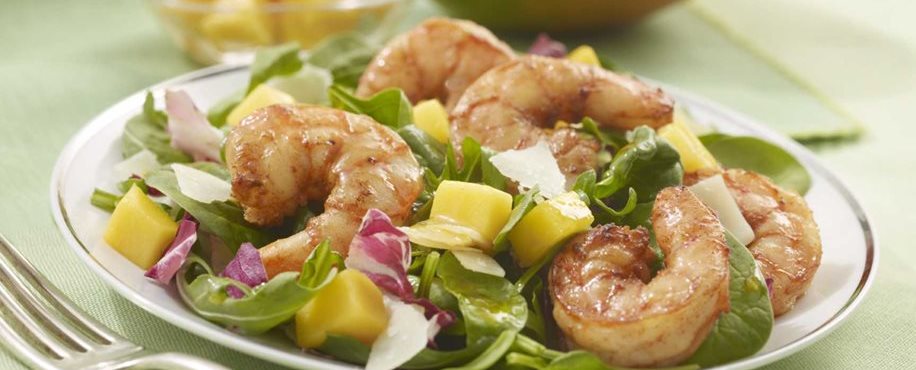 Roasted Shrimp and Mango Salad