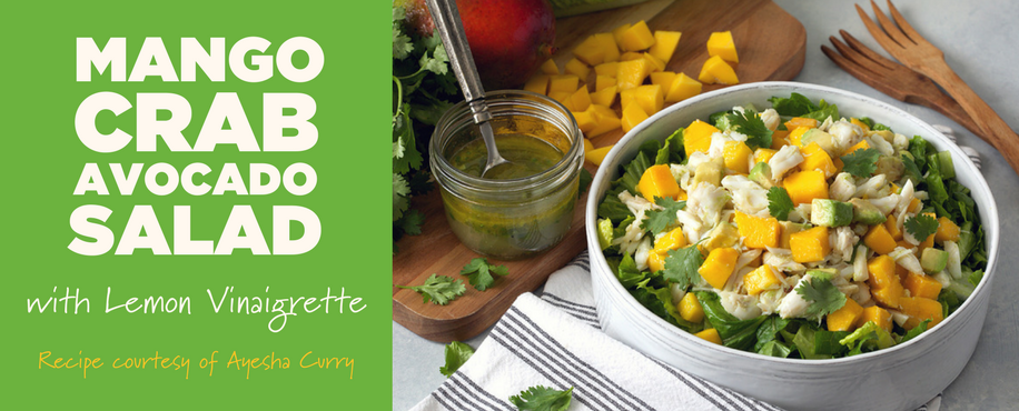 Ayesha Curry's Mango Crab Avocado Salad with Lemon Vinaigrette