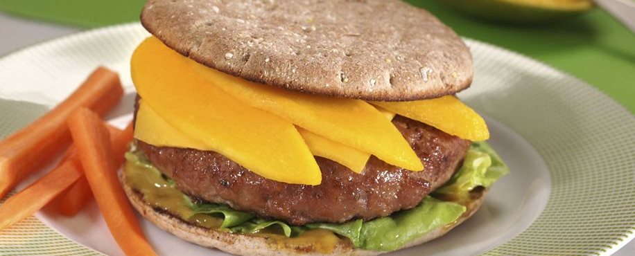 Turkey Burger and Mango Pita Melt