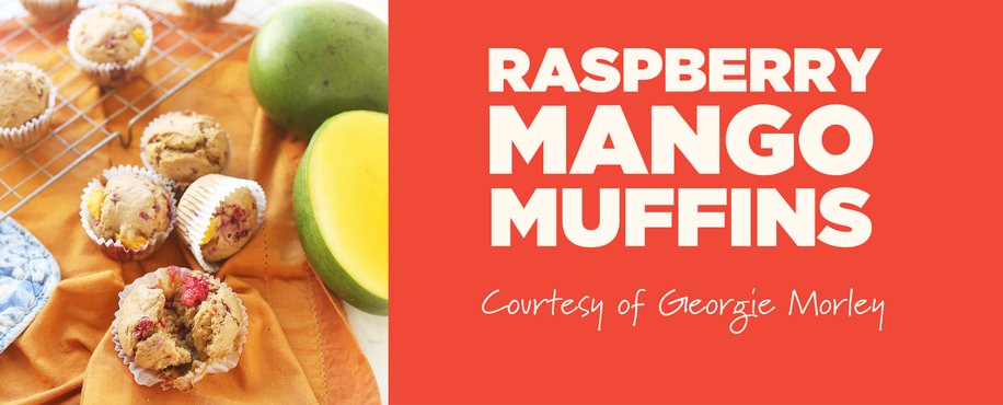 Raspberry Mango Muffins