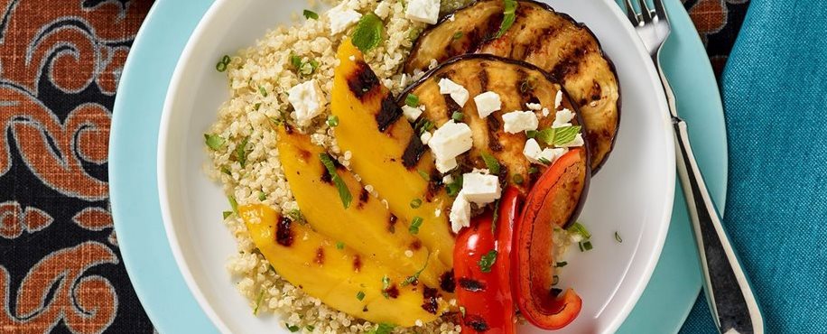 Grilled Eggplant Salad with Mango Sambal
