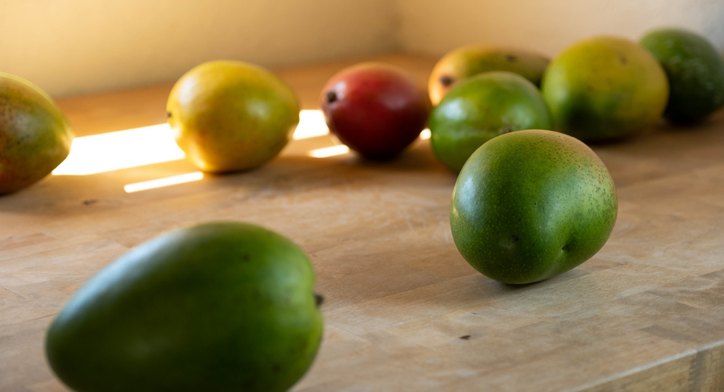 mangos on counter