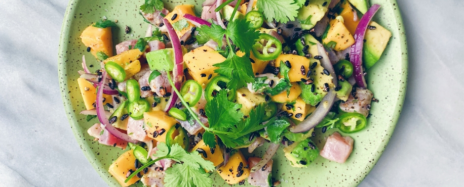 Mango-Avocado Tuna Ceviche Header